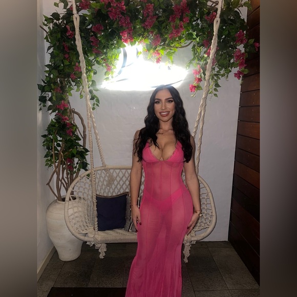 ANNABELLE - MAXI PINK DRESS main image 1